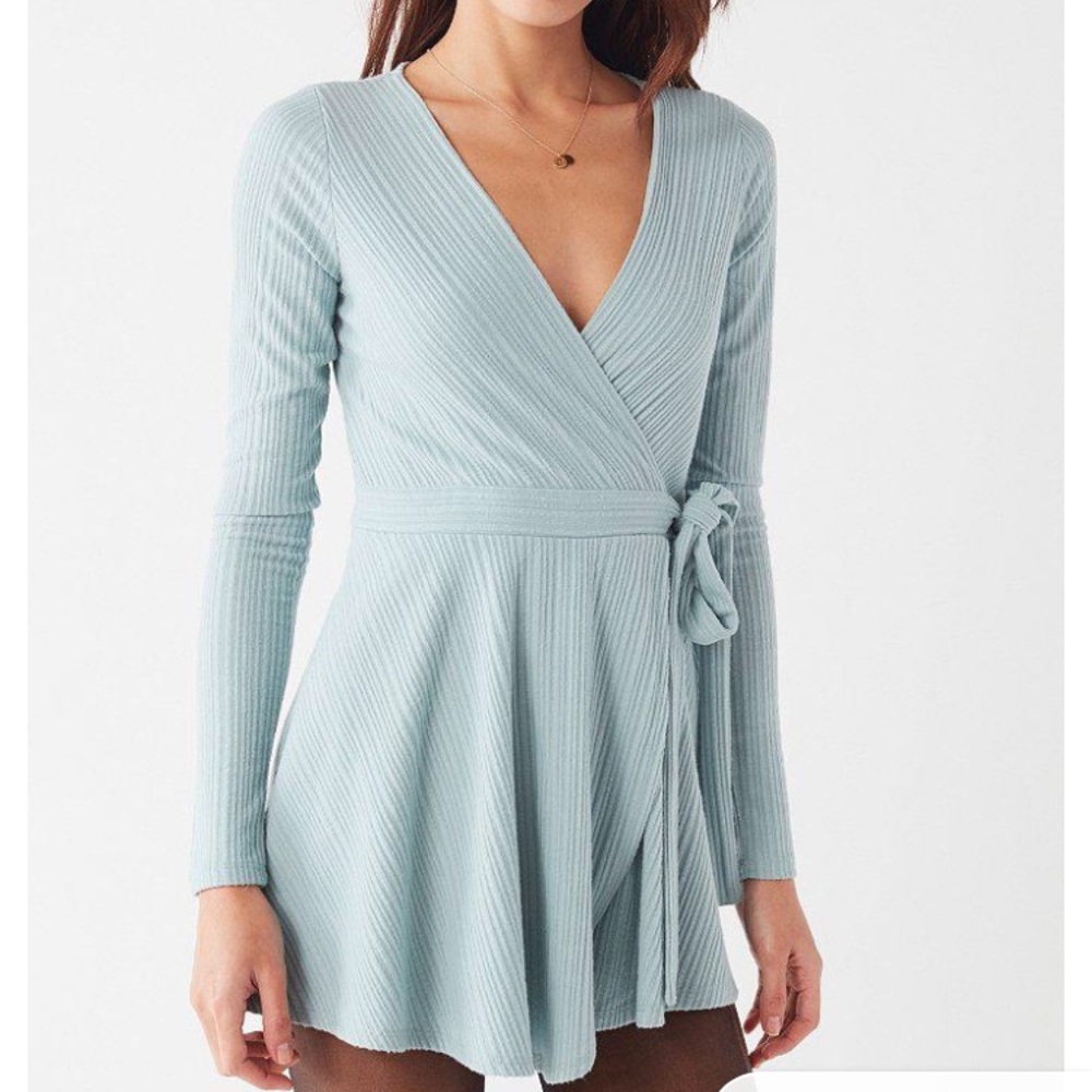 Never worn URBAN OUTFITTERS blue romper dress